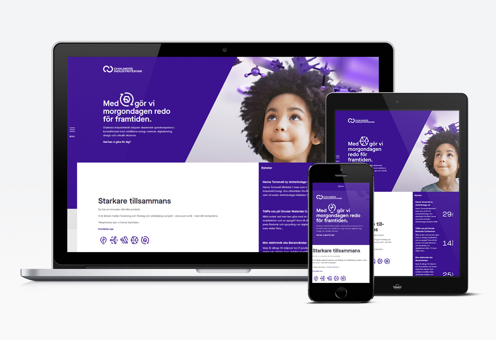 Webbvy: Startsida