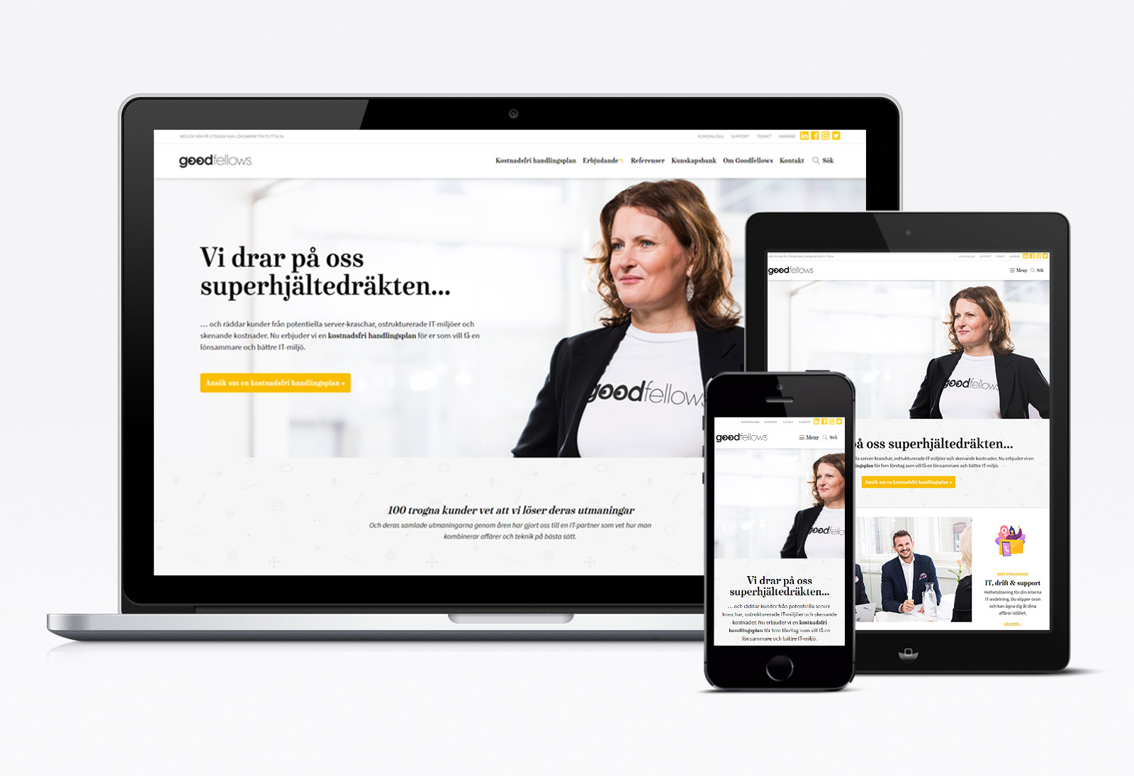 Webbvy: Startsida