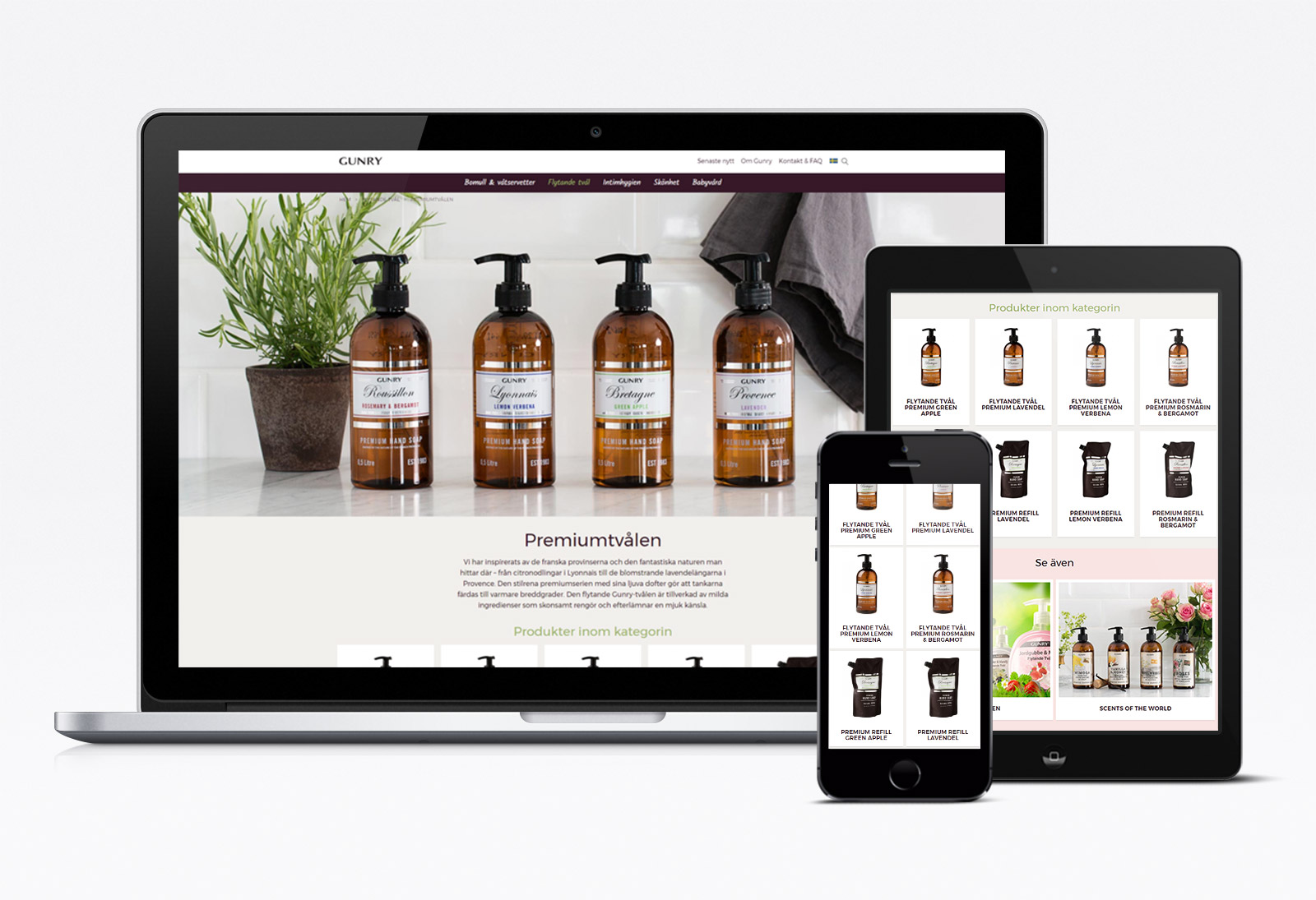 Webbvy: Produktkategori