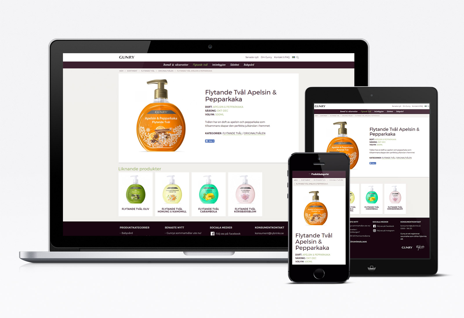 Webbvy: Produktsida