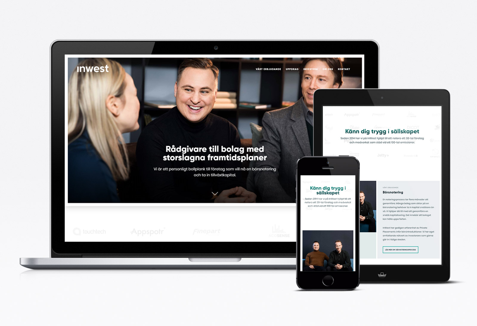 Webbvy: Startsida