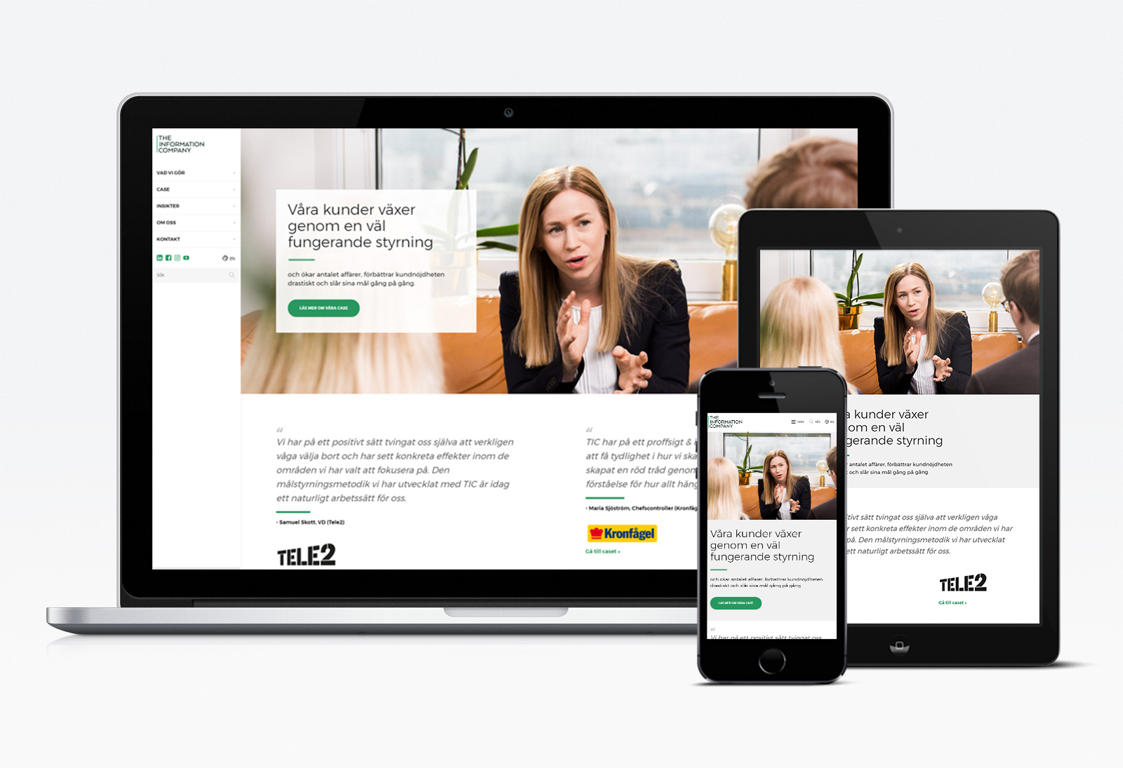 Webbvy: Startsida